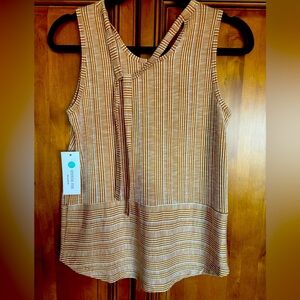 NEW knit tank with decorative tie